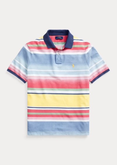 Polo Ralph Lauren Custom Slim Fit Mesh Polo Herre Danmark (ZHOBW9758)